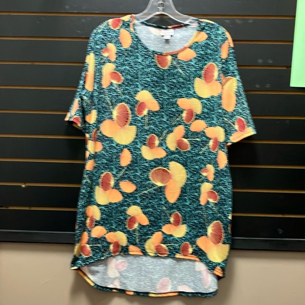 LuLaRoe Irma Tunic Top Floral Print Size S